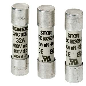 3NC1008 15A 600VAC/700VDC aR 10X38mm SITOR 電源保護用のシリンダ式ファイズリンク