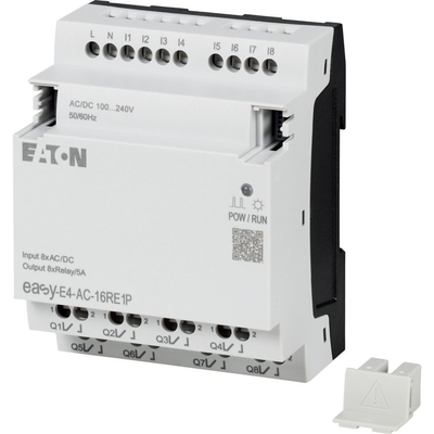 接触負荷 8DI8RO 電源 12/24V DC または 24V AC EASY-E4-UC-16RE1P プッシュイン端末