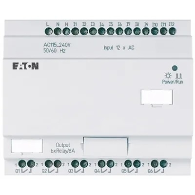 EASY-E4-DC-8TE1 24V DC電源 4DI4DO 簡単に設置できるスクリュー端末