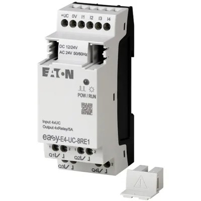 EASY-E4-DC-8TE1 24V DC電源 4DI4DO 簡単に設置できるスクリュー端末