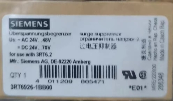 他のメイン回路の定位電流突起抑制器 PLC 3RT6916-1BB00