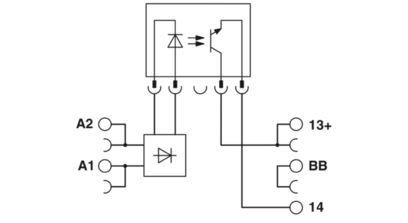 PLC-OPT-24DC/24DC/2/ACT 24V DC 入力および出力 2900376 を有する固体レレーモジュール