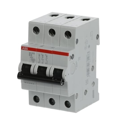 MCB SH203-B6 ミニチュア断路器 定数周波数 Hz 50 ポール数 3 6 A