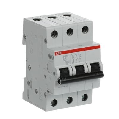 MCB SH203-B6 ミニチュア断路器 定数周波数 Hz 50 ポール数 3 6 A