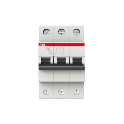 MCB SH203-B20 ミニチュア断路器 B BCD 曲線 B 定数周波数 Hz 50 20A B 3P