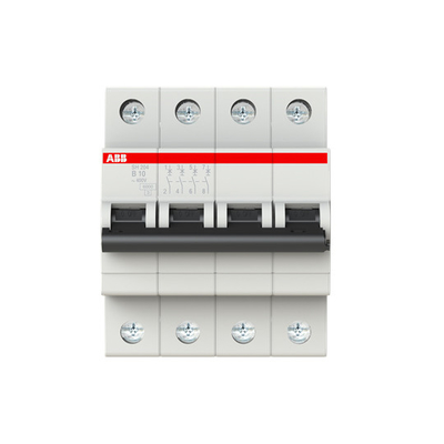 BCD曲線 B MCB SH204-B10 ミニチュア断路器 4P B 電流10A