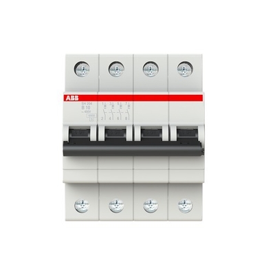 BCD曲線 B MCB SH204-B10 ミニチュア断路器 4P B 電流10A