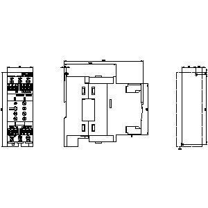 3RW40 バイパスとサーミストルモーター保護付きのソフトスターターサイズS2 3RW4038-1TB04