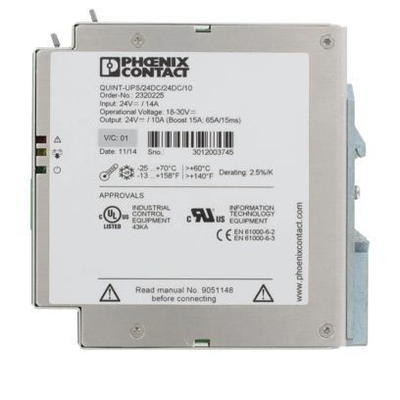 QUINT-UPS/24DC/24DC/10 24DC出力と入力 2320225 を備えた中断のない電源