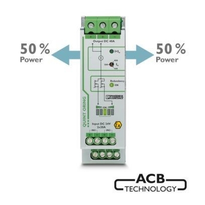 高信頼性の冗長モジュール QUINT-ORING/24DC/2X20/1X40 保護コーティング