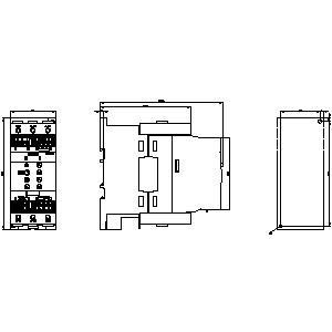 55kw 3RW4047-1TB04 3RW40 バイパスおよびサーミストルモーター保護のためのソフトスタートサイズS3