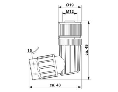SACC-M12FR-5PL 1424690 コンネクタ 産業接続のための究極の解決策