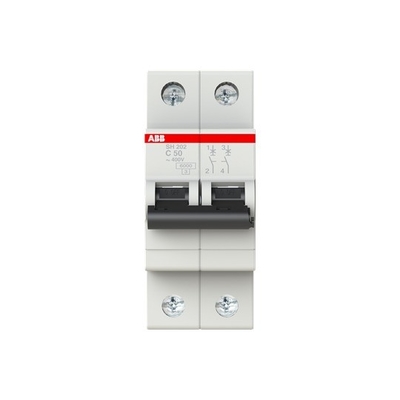 50A 定電流 MCB SH202-C50 ミニチュア断路器 2P 定電周波数 50 Hz