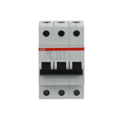 MCB SH203-C10 ミニチュア断路器 ポール数 3 定数周波数 Hz 50 C 10 A