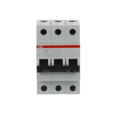MCB SH203-C16 ミニチュア断路器 ポール数 3 16 A 定数周波数 Hz 50
