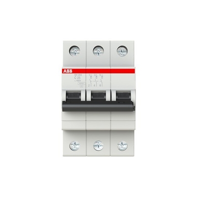 220V MCB SH203-C25 ミニチュア断路器 3P C 25A 定電圧 220V BCD 曲線 C