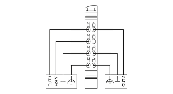 IP20 保護レベル 2861263 IB IL 24 DO 2-2A-PAC フェニックスコンタクトデジタルモジュール