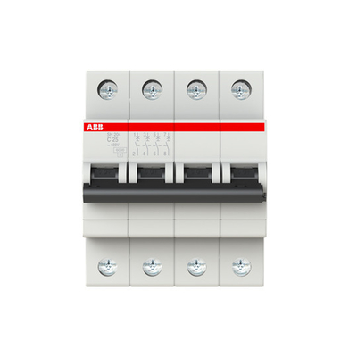 高断裂能力 MCB SH204-C25 ミニチュア断路器 4P C 25A 工業用
