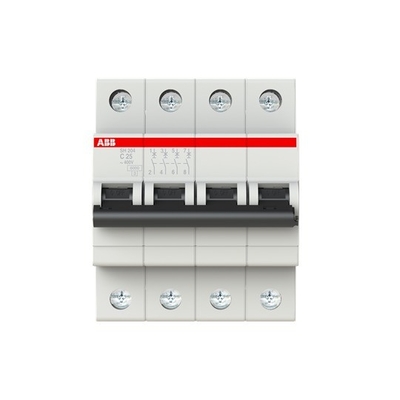 高断裂能力 MCB SH204-C25 ミニチュア断路器 4P C 25A 工業用