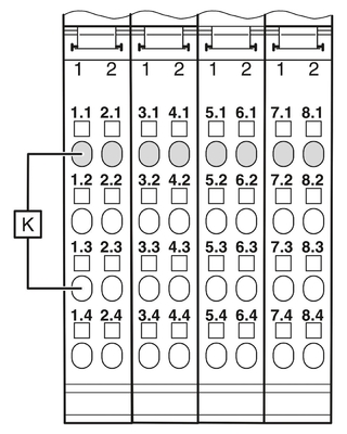 保護レベル IP20 2985631 IB IL 24 PSDO 8-PAC フェニックス連絡セキュリティモジュール