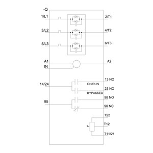 シメンス製のシリュータイプ端末とサーミストア出力ソフトスタート3RW5243-6TC04 SIRIUS
