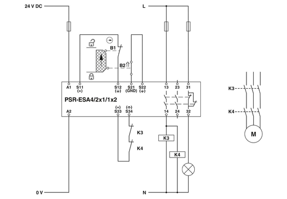 PSR-SPP-24UC/ESA4/2X1/1X2 安全リレー 安全でスムーズな産業プロセスを確保する