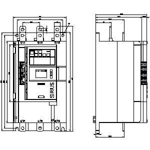 SIRIUS ソフトスターター 3RW5143-1XC14-0S サイズ 4 スクリュー端末 アナログ出力 HMI 標準