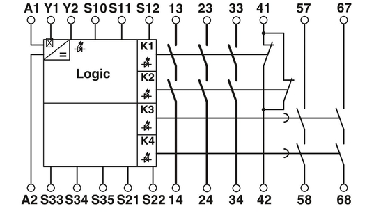 PSR-SCP-24DC/ESD/5X1/1X2/300 フェニックスコンタクト 安全リレー 保護機能 結合リレー