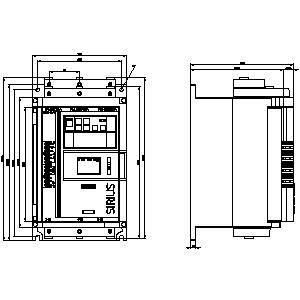 SIRIUS ソフト・スターター サイズ 2 スクリュー・ターミナル アナログ出力 HMI 標準 3RW5126-1XC14-0S