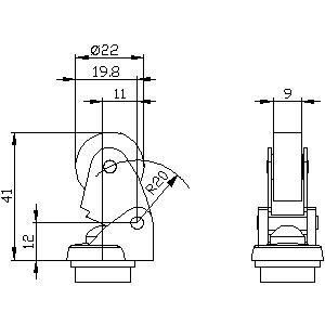 工業級 3SE5000-0AE01 動作装置 22mm プラスチックロールと金属レバー