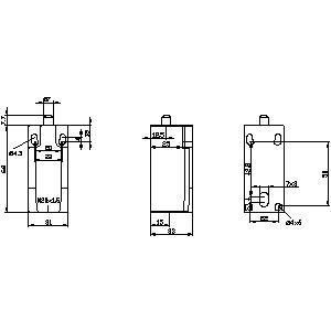 プラスチック式位置スイッチ 31mm M20x1.5 産業用用LEDプルーンジャーなし