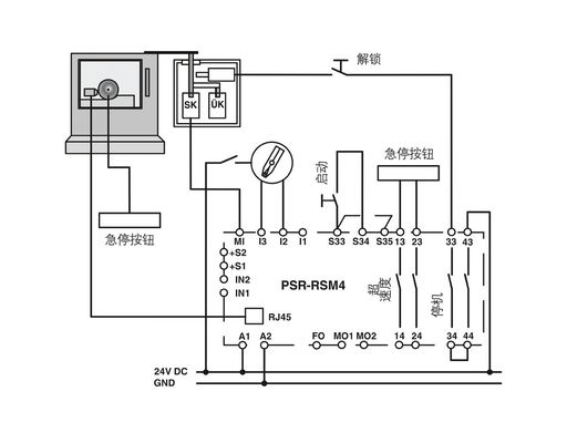 防護用 PSR-SPP-24DC/RSM4/4X1 接触負荷切断装置