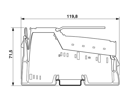 IP20 保護レベル 2985631 IB IL 24 PSDO 8-PAC セキュリティ モジュール