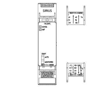 3SK1 基本ユニット 標準螺旋端末 3SK11111AW20 リレー出力を持つ安全リレー