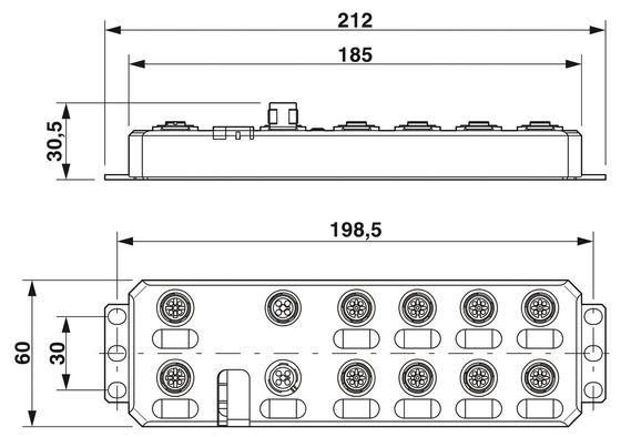 保護レベル IP65/67 2701513 AXL E PN IOL8 DI4 M12 6P フェニックスコンタクト通信モジュール