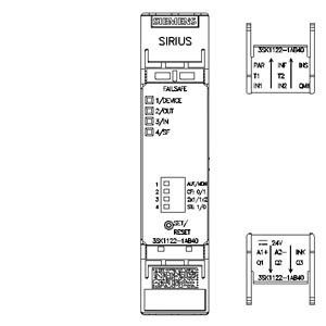3SK1122-1AB40 半導体出力を持つ安全リレー スクロールターミナル 24V DC アドバンスト