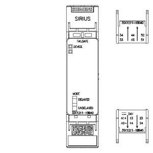 スクロールターミナルと4RO出力拡張 3SK1 長期耐久性のための安全リレー