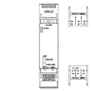 PLC 3SK1211-2BB40 安全リレー 3SK1 4RO 出力拡張 春装端 DC 24V