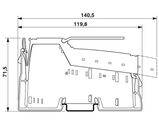 2861881 IB IL 24/230 DOR1/W-PAC IP20 保護レベルを持つフェニックスコンタクトリレーモジュール