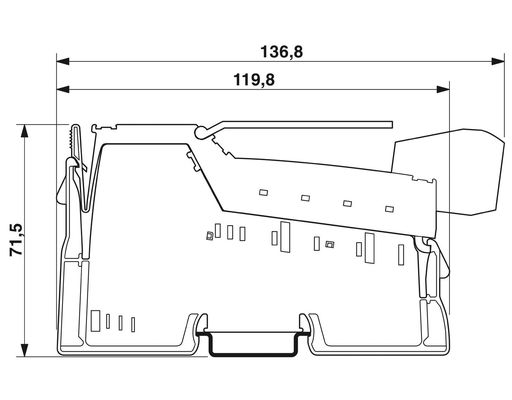 IP20 保護レベル IB IL AO 4/8/U/BP-PAC フェニックス コンタクト デジタル 制御 モジュール