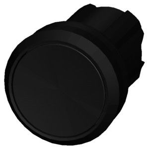 ブラックプラスチック フラットボタン 3SU1000-0AB10-0AA0 シリウス ACT ブタンを点灯しない