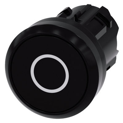 3SU1000-0AB10-0AD0 シリウス ACT フラットボタンの黒いプラスチック式 ライトなし