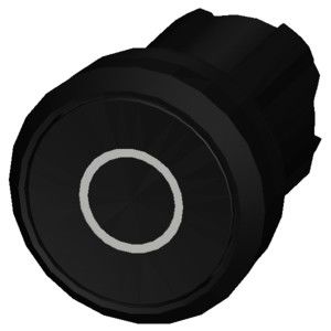 3SU1000-0AB10-0AD0 シリウス ACT フラットボタンの黒いプラスチック式 ライトなし