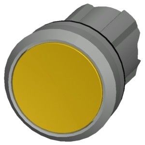 PLC 3SU1050-0AB30-0AA0 メタル 輝く ライトのない 平き ボタン 黄色 SIRIUS ACT プッシュボタン
