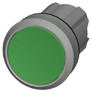 緑色 ライトのないフラットボタン PLC 3SU1050-0AB40-0AA0 メタル 輝く SIRIUS ACT プッシュボタン
