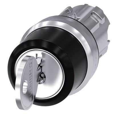 3SU1050-4BM01-0AA0 3ポジションと2x45 SIRIUS ACTのメタルシャイニングキースイッチ