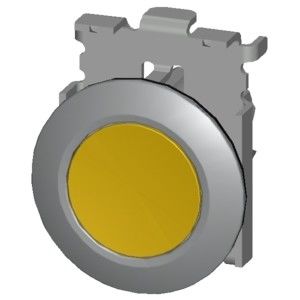 PLC 3SU1060-0JB30-0AA0 挿入式マウント 黄色 SIRIUS ACT プッシュボタンとフラット ボタン
