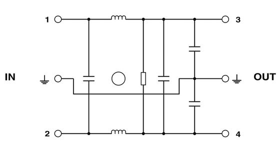 NEF 1-1 240 V AC L-N 50 Hz 60 Hz 定位電圧のEMCフィルター 最適性能