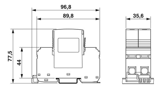 2800186 VAL-MS-T1/T2 335/12.5/1 1-FM クラス 1/2 防雷/電圧保護具 ポール番号 4