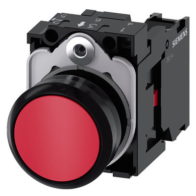 3SU1100-0AB20-1CA0 SIRIUS ACT コンプリートユニット プッシュボタン プラスチック フラット レッド スクリュー ターミナル